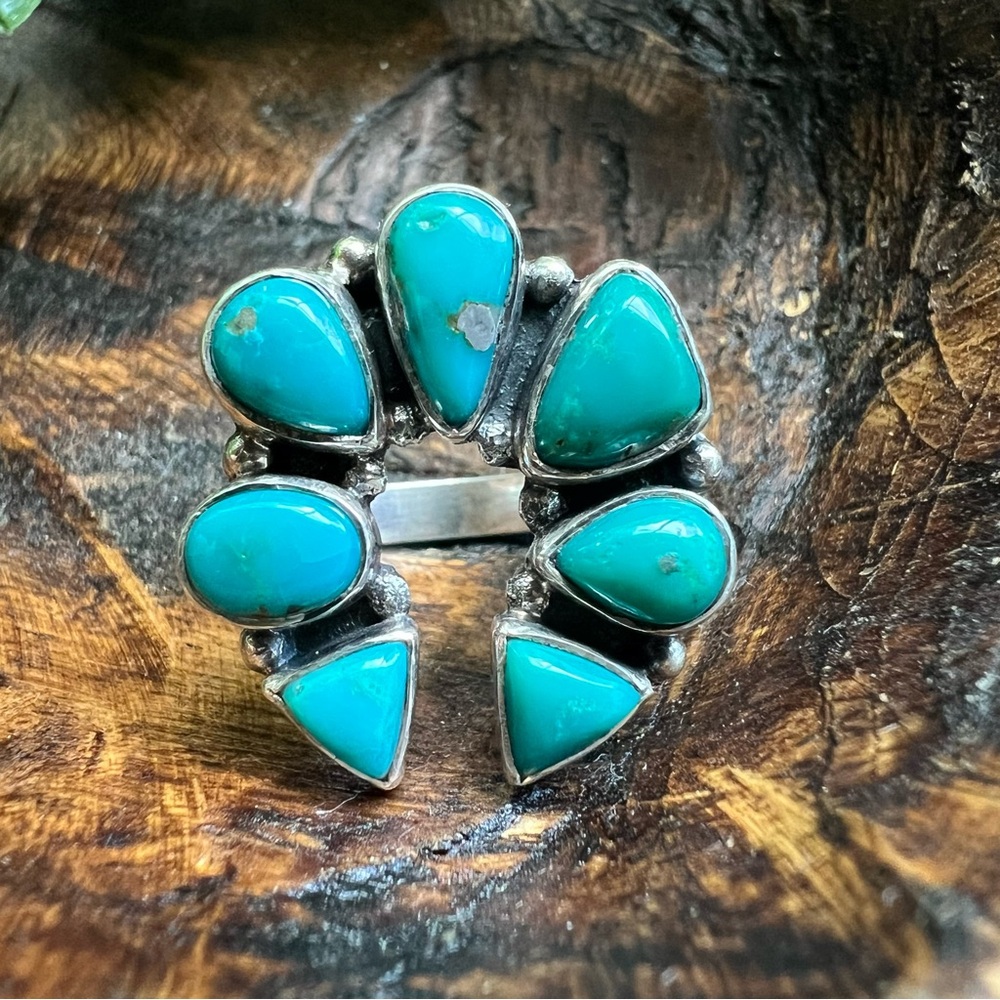 Sterling Silver Naja Ring Size 8 – Kingman Turquoise Southwest Statement